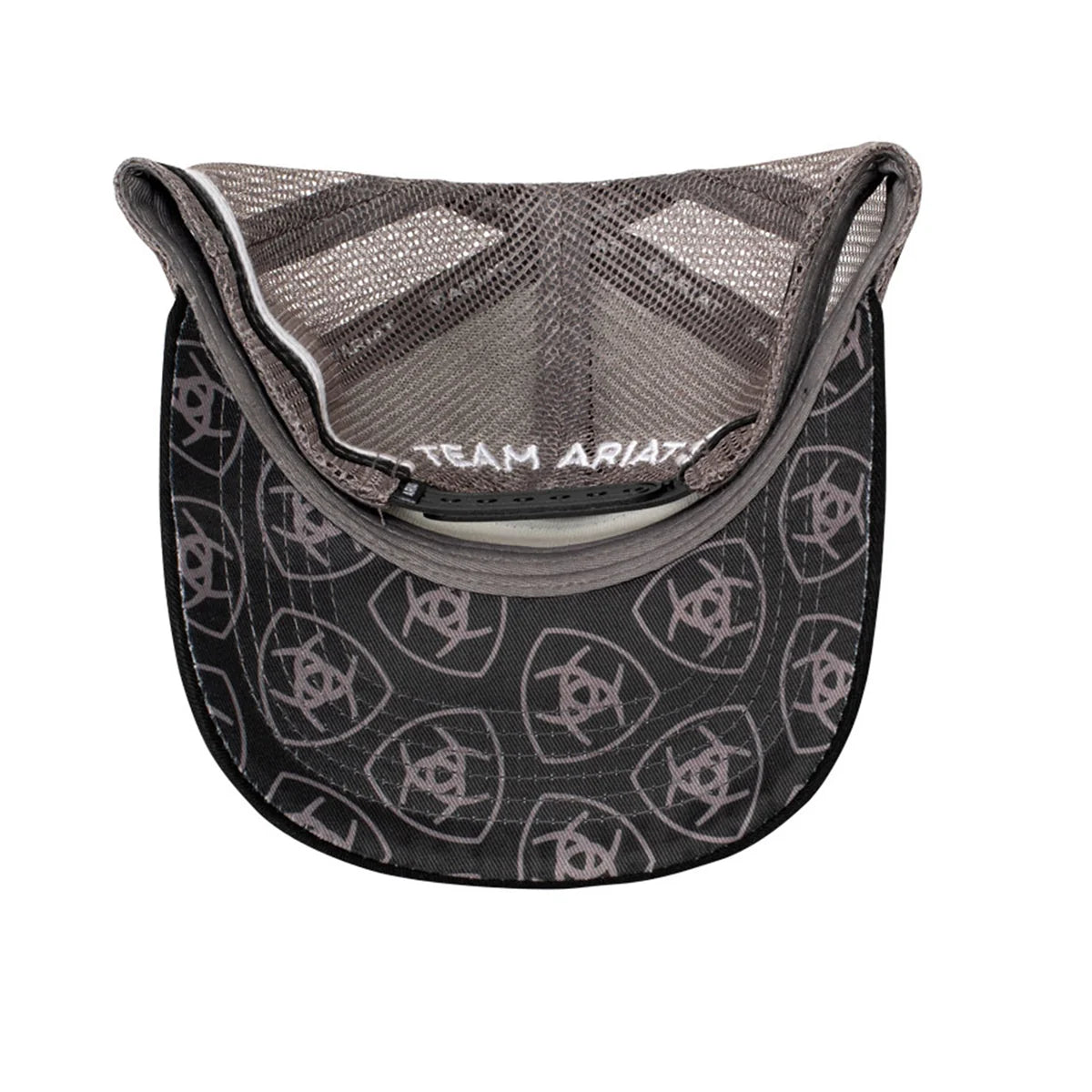 AC2204 Ariat Est patch Trucker Cap Black/ Grey
