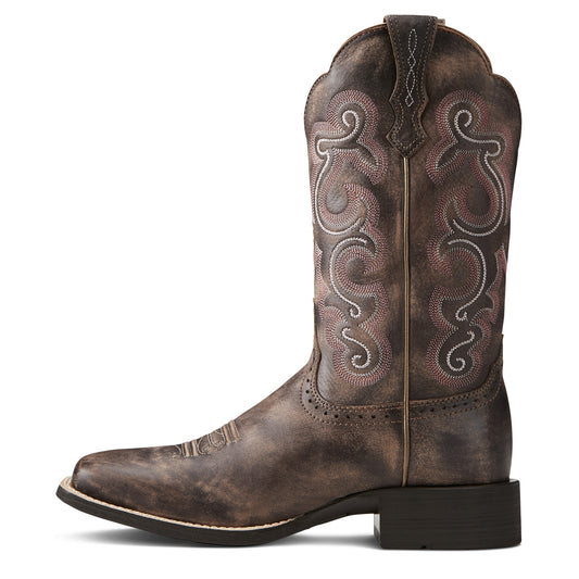 10021616 Ariat Women's Quickdraw Tack Room Chocolate