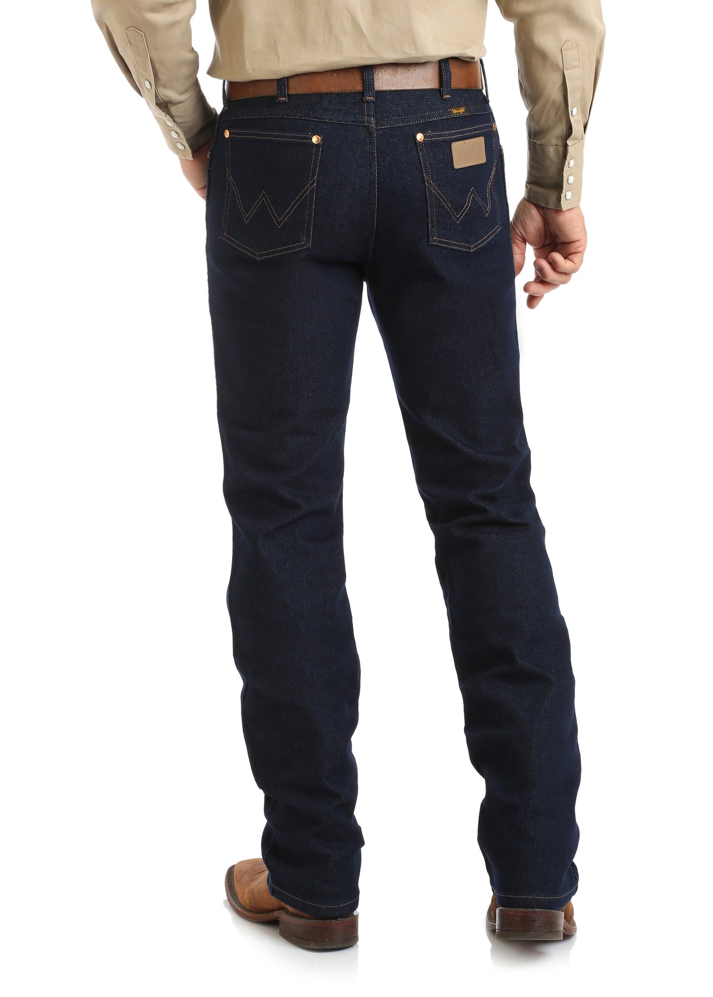 13MAFPW36 Wrangler Men's Cowboy Active Flex Jean Prewashed Indigo