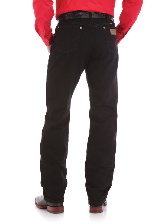 13MWZWK Wrangler Men's Original Fit Cowboy Cut Jean Black 32' Leg