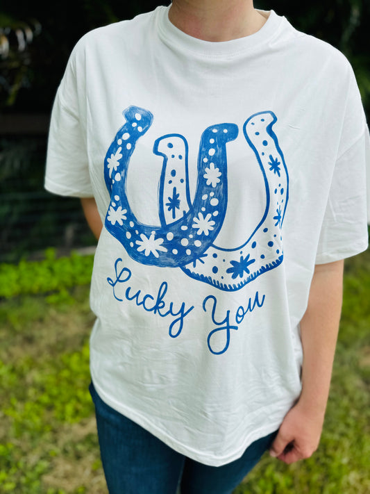 492-1T Frankie Women's Lucky You Tee