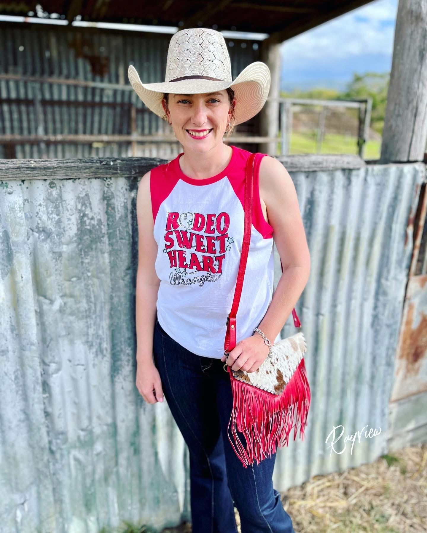 112315075 Wrangler Women's Retro Rodeo Sweet Heart Tank