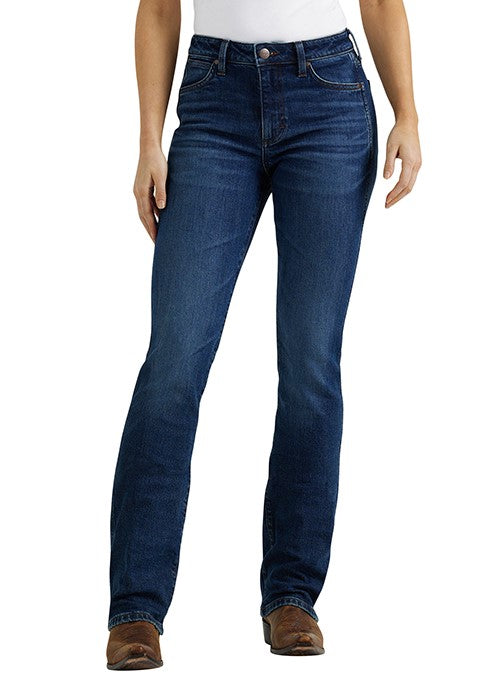 112352982 Wrangler Women's Hi Rise Boot Cut Jean 32', 34' leg