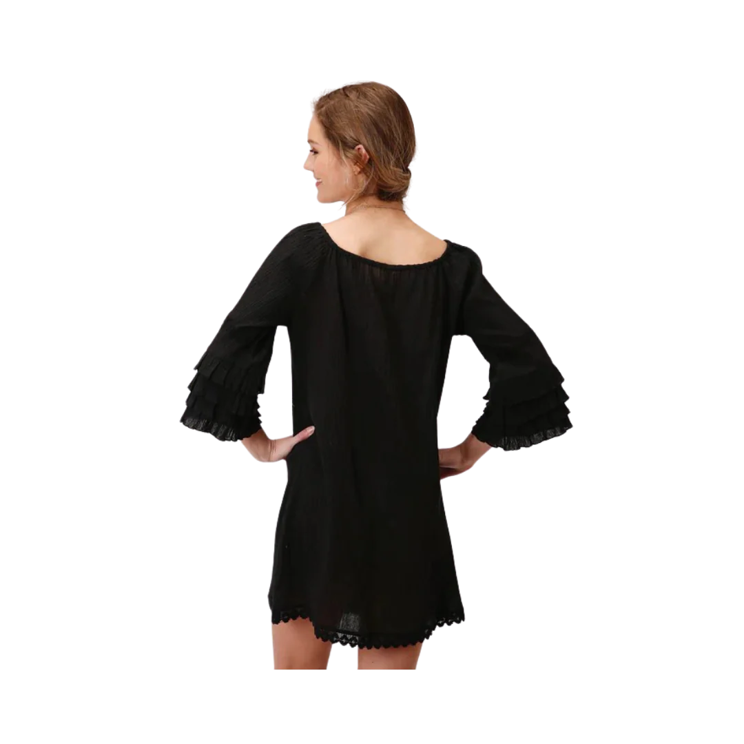 03-057-0565-0123BL Roper Women's Five Star Ruffle Dress