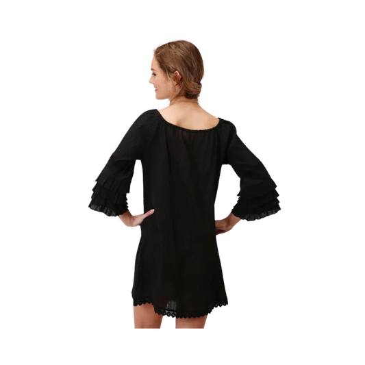 03-057-0565-0123BL Roper Women's Five Star Ruffle Dress