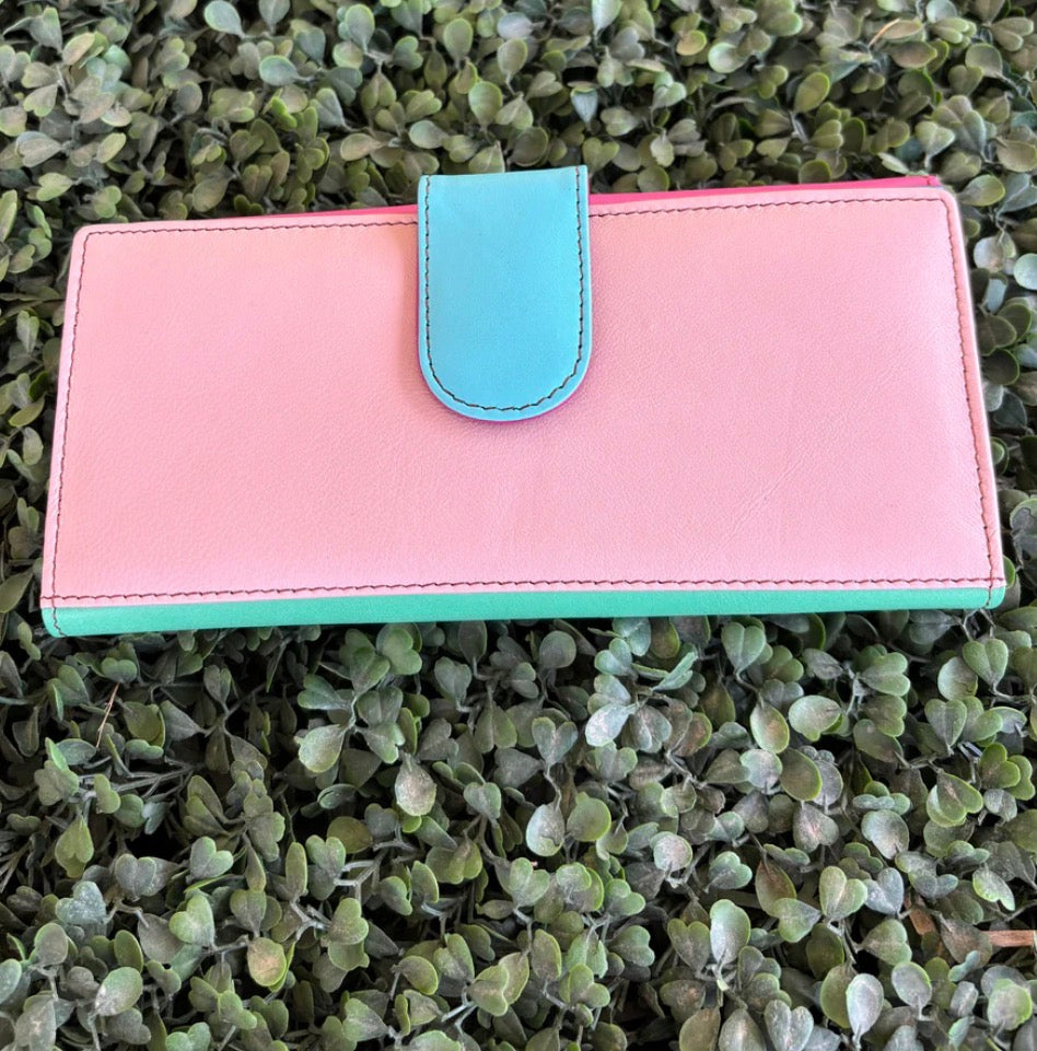 AE4113 Colour Drop Leather Purse