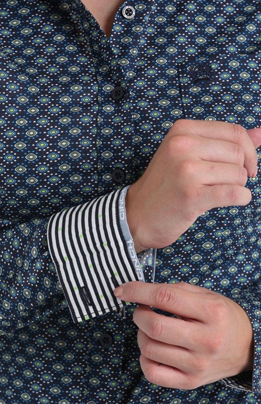 MSW9164111NAV 104079 Cinch Women's Button Down LS Shirt