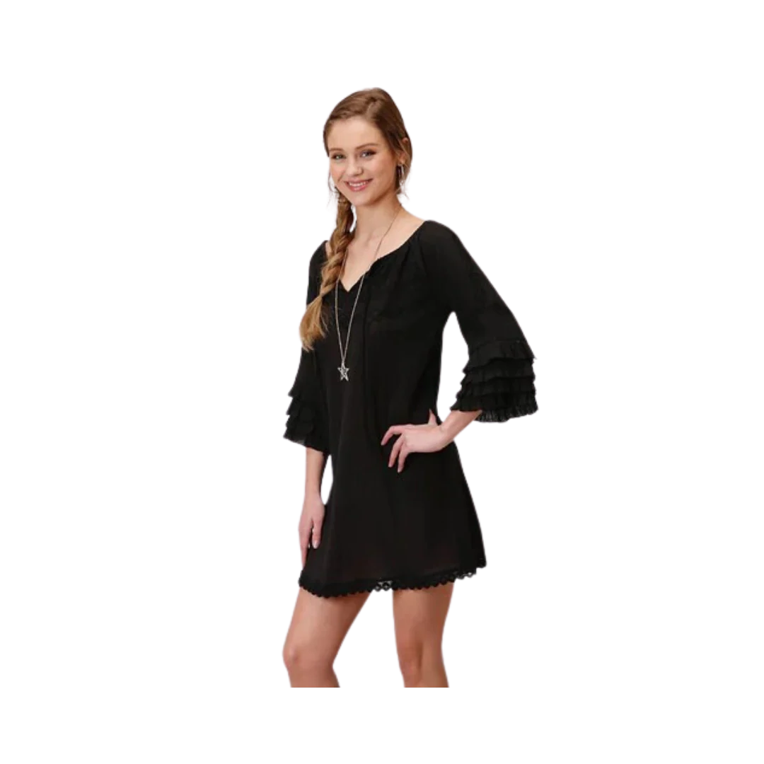 03-057-0565-0123BL Roper Women's Five Star Ruffle Dress