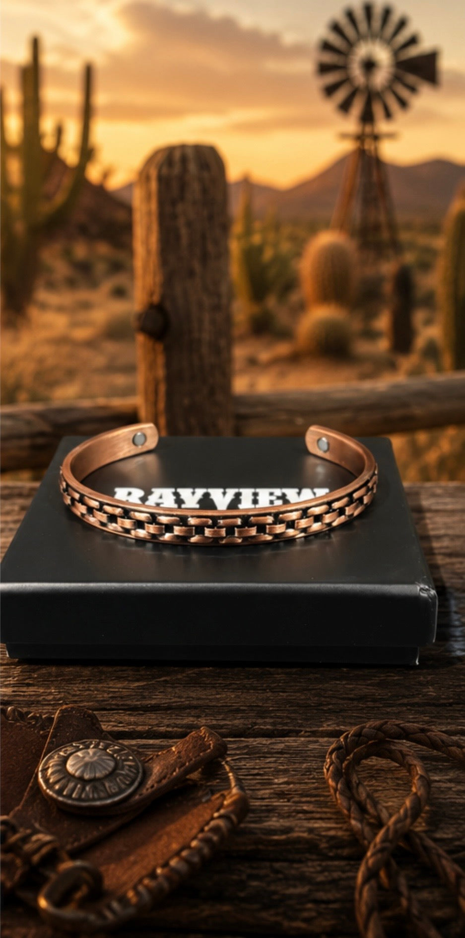 CBG014AC-2ALL Copper Bracelet Chain Link