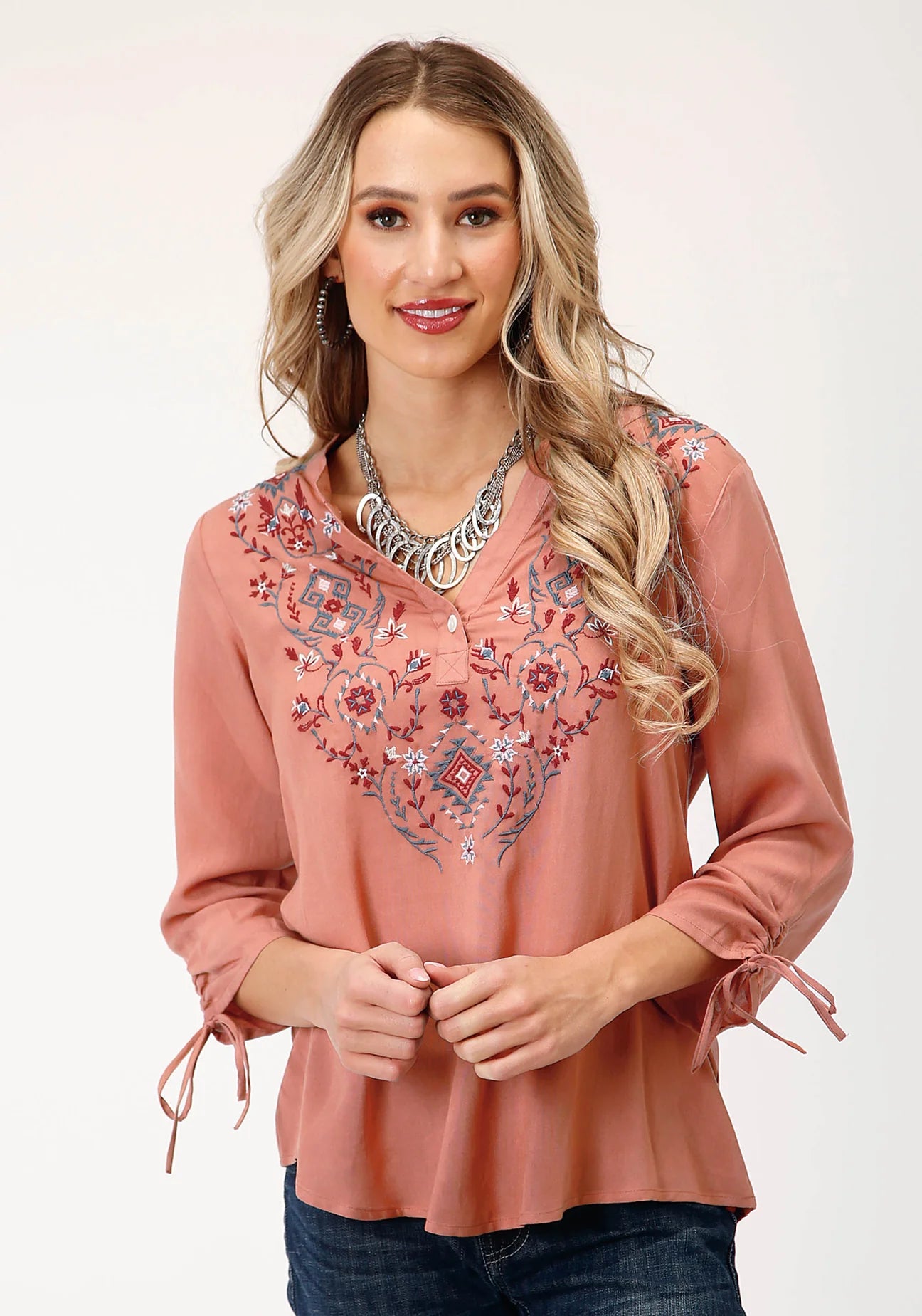 03-050-0565-7074RE Roper Women's Embroidered Shirt