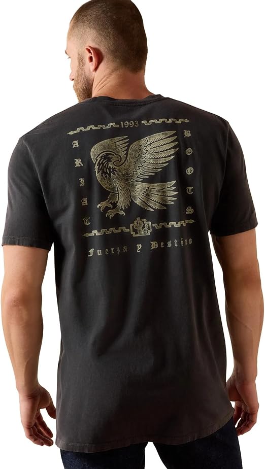 10071189 Ariat Men's Fuerza Y Destino SS Tee Vintage Black