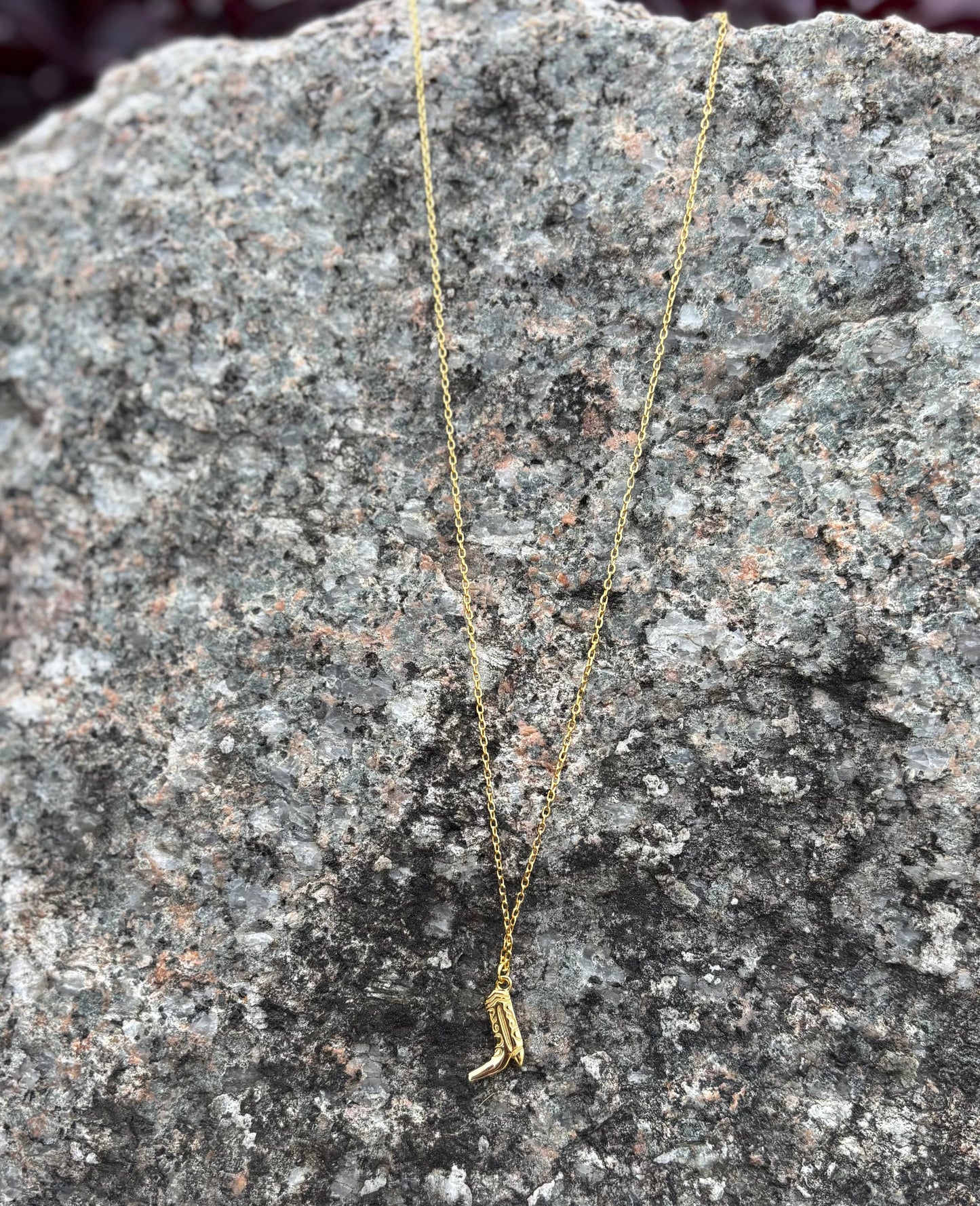 12536 Cowboy Boot Necklace