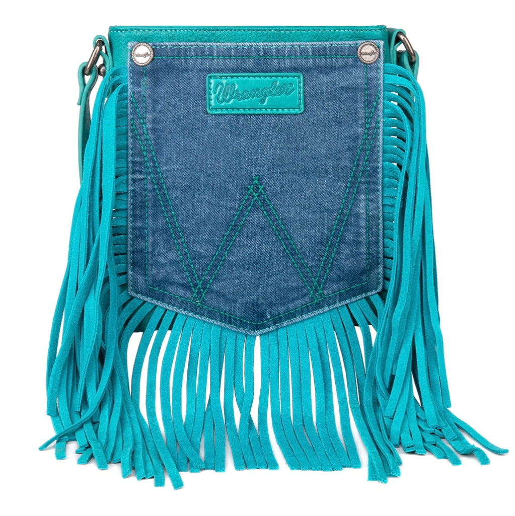 WG44-8360TUR Wrangler Crossbody Turquoise