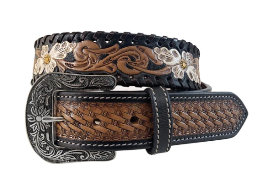 8852790 Roper Women's Western Floral Belt