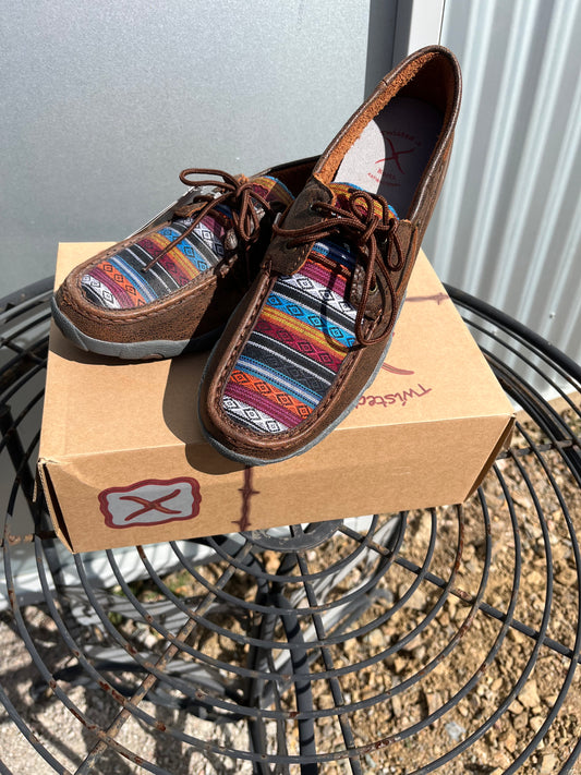 TCWDM0068 Twisted X Women's Brown/Serape Moc