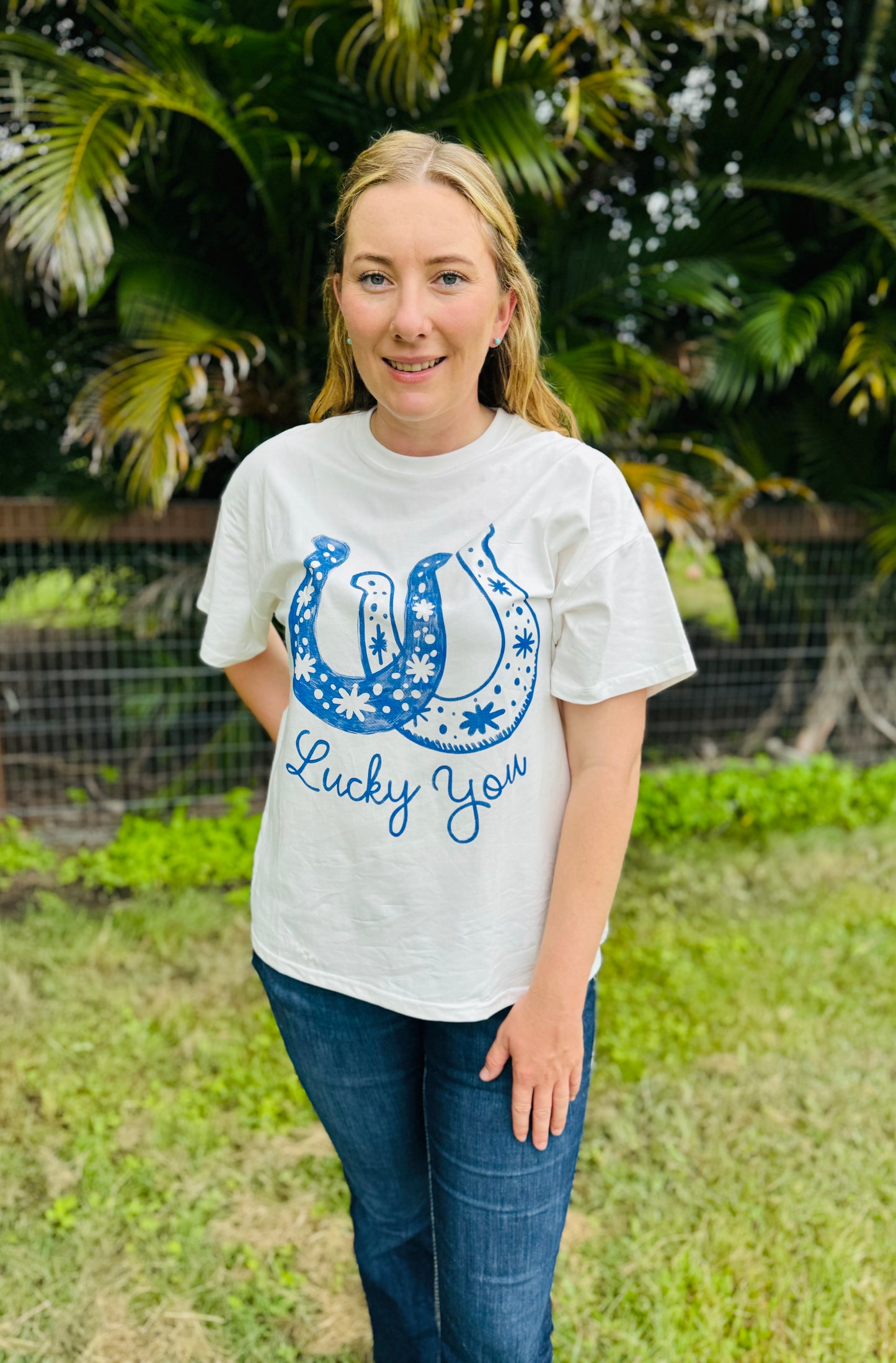 492-1T Frankie Women's Lucky You Tee