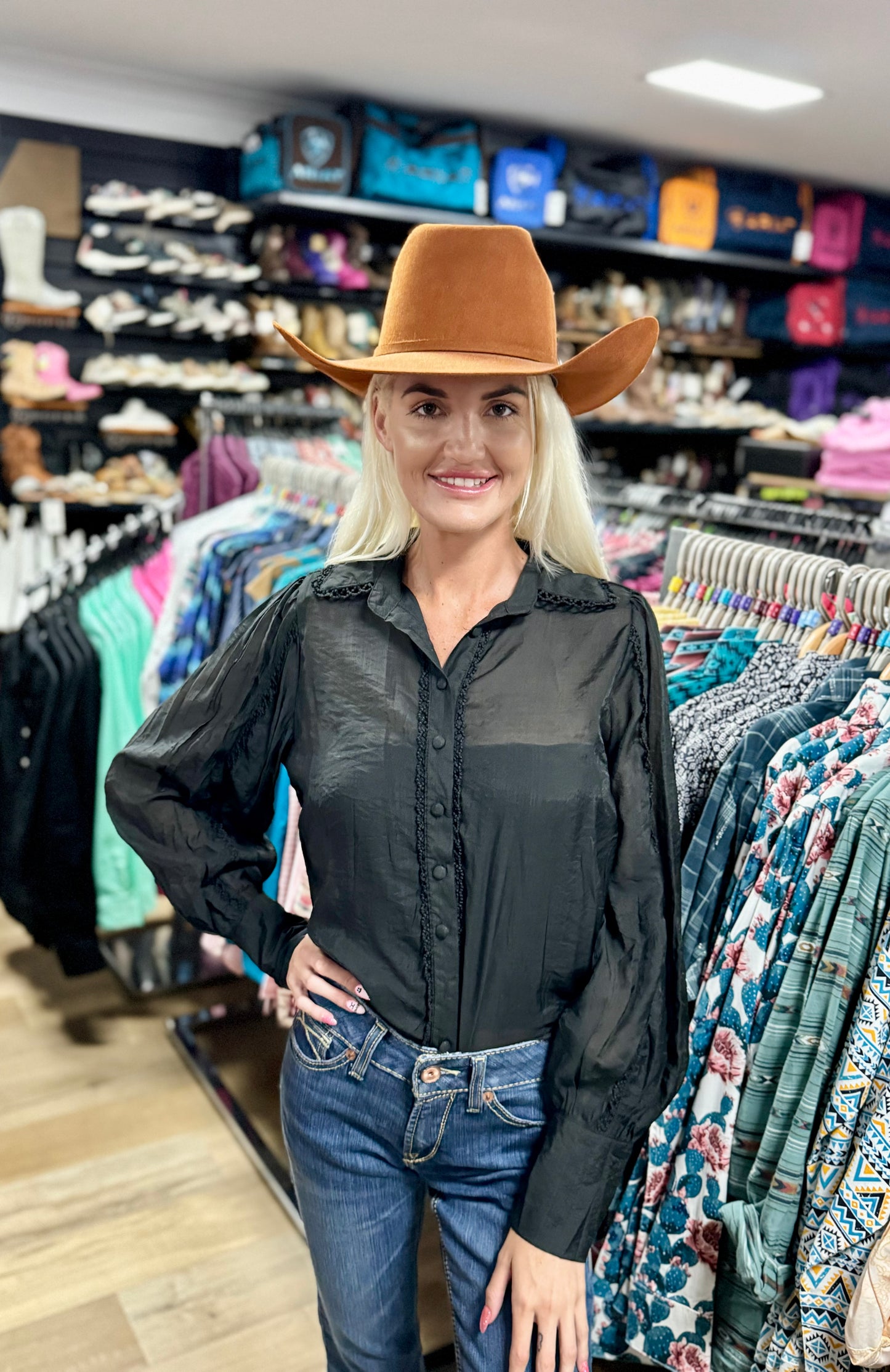 36731BLACK Wren Blouse Black