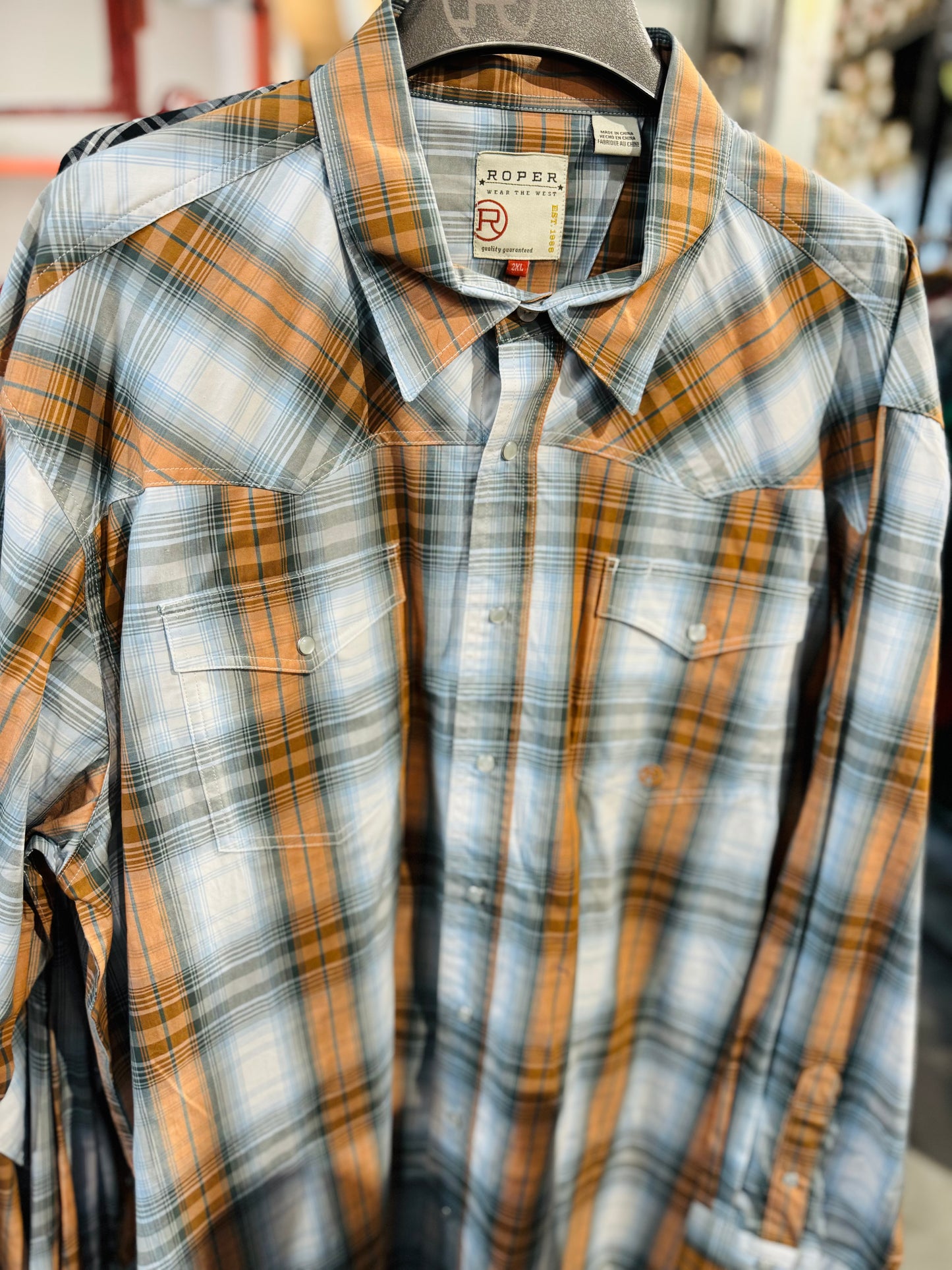 3-01-278-4050 Roper Men's Amarillo Collection LS Shirt