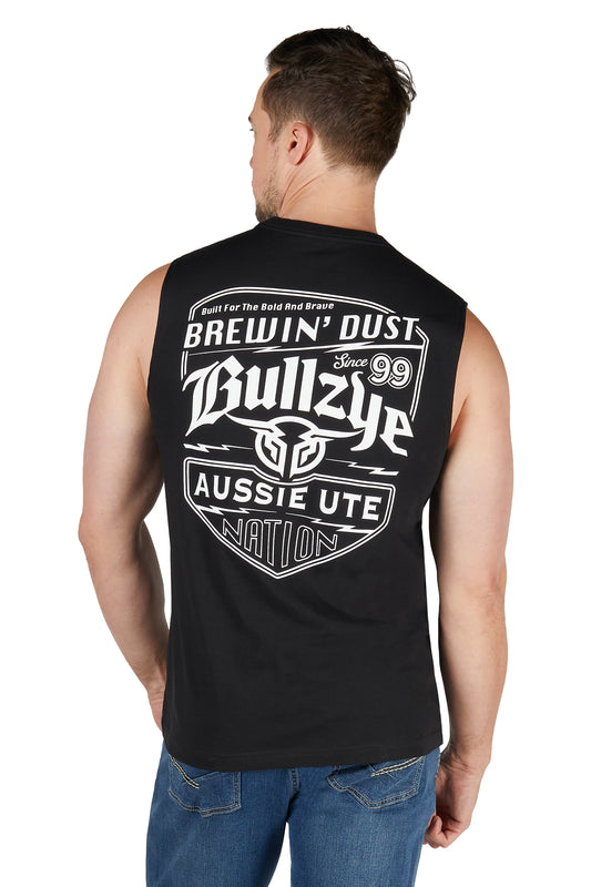 B5S1510486 Bullzye Men's Brewin Dust Muscle Tank