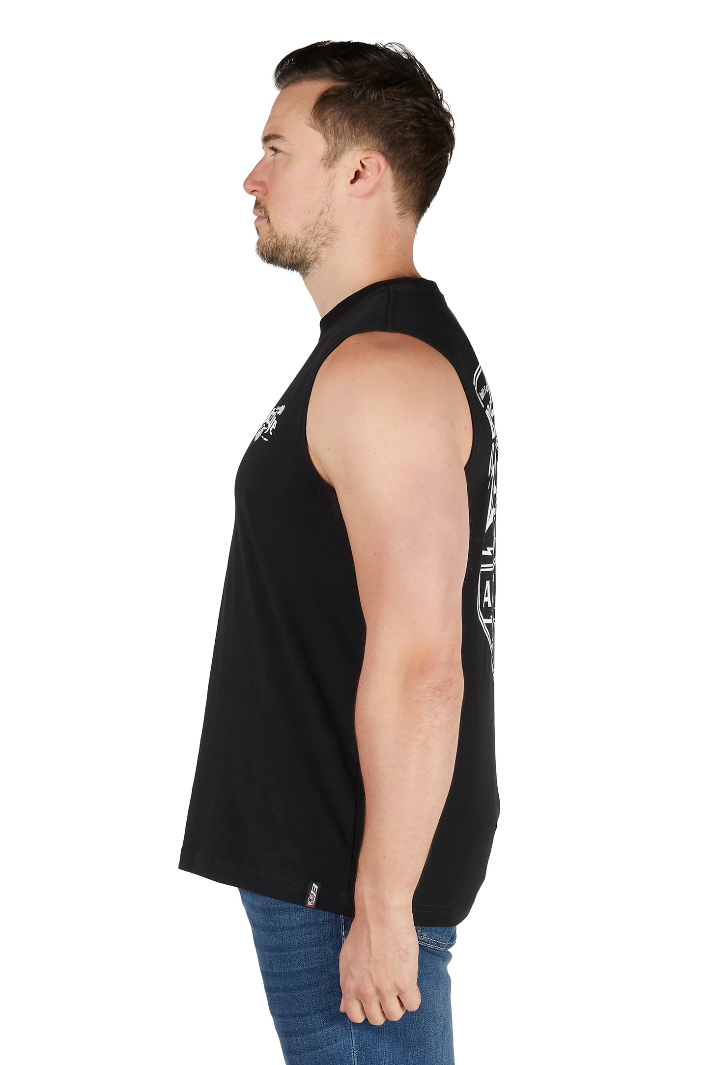 B5S1510486 Bullzye Men's Brewin Dust Muscle Tank