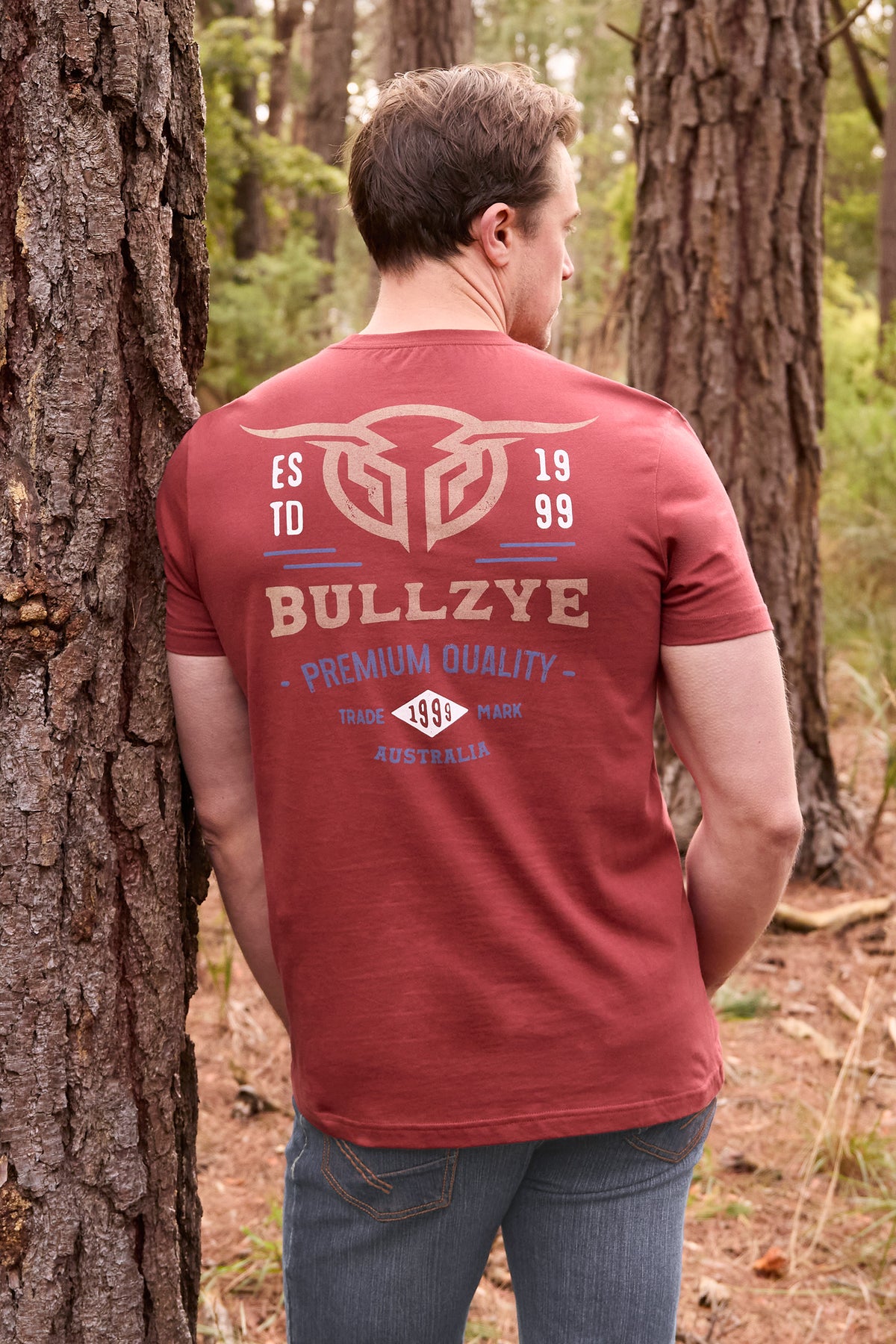 B6S1503652 Bullzye Men’s Yale Short Sleeve Tee Cognac