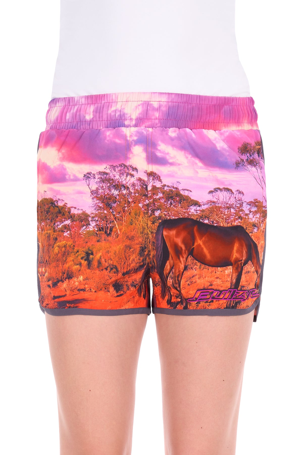 B6S2301601 Pure Western Women’s Grazing Horse Sports Short