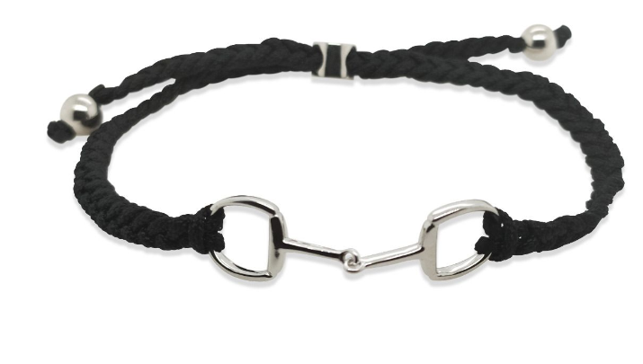 BB0036 Bracelet & Cord Snaffle Bit S/S