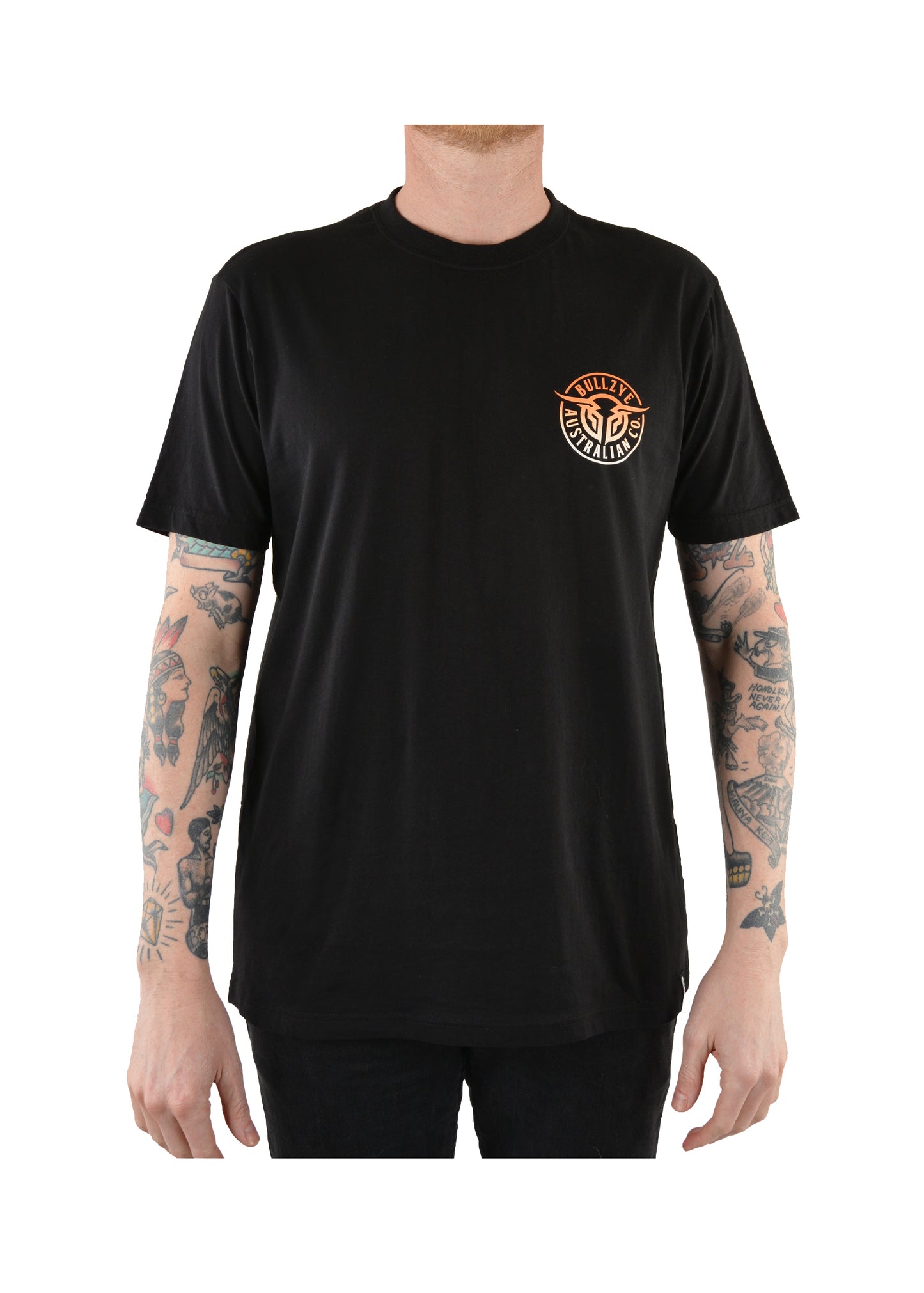 BCP1503002 Bullzye Men's Denim Black Tee