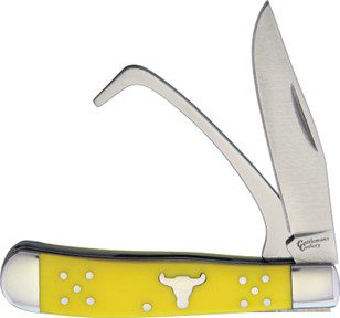 CC0067YD Cattlemans Cutlery Farriers Companion Yellow