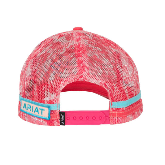 AC2203 Ariat Digi Camo Trucker Cap Pink Lemonade