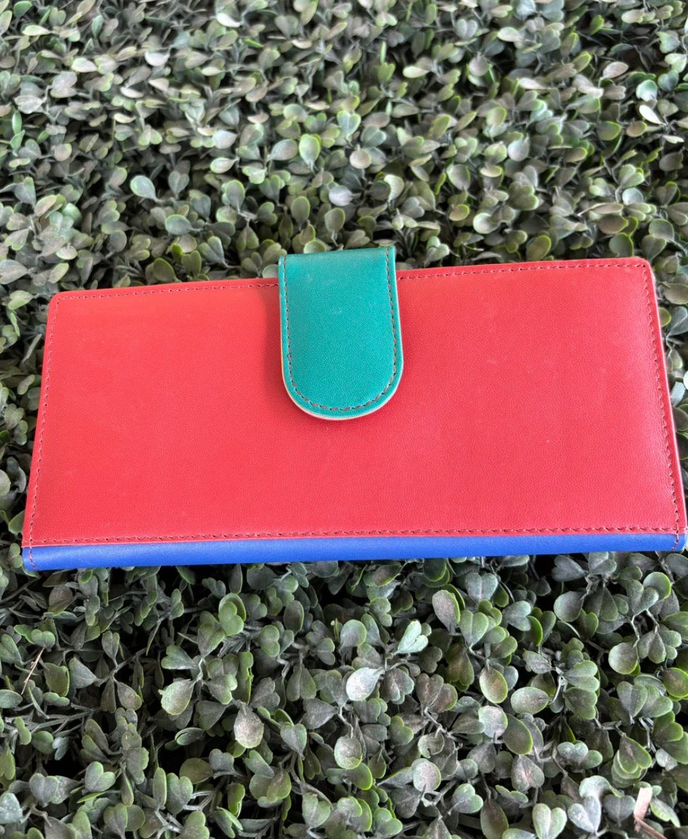 AE4113 Colour Drop Leather Purse