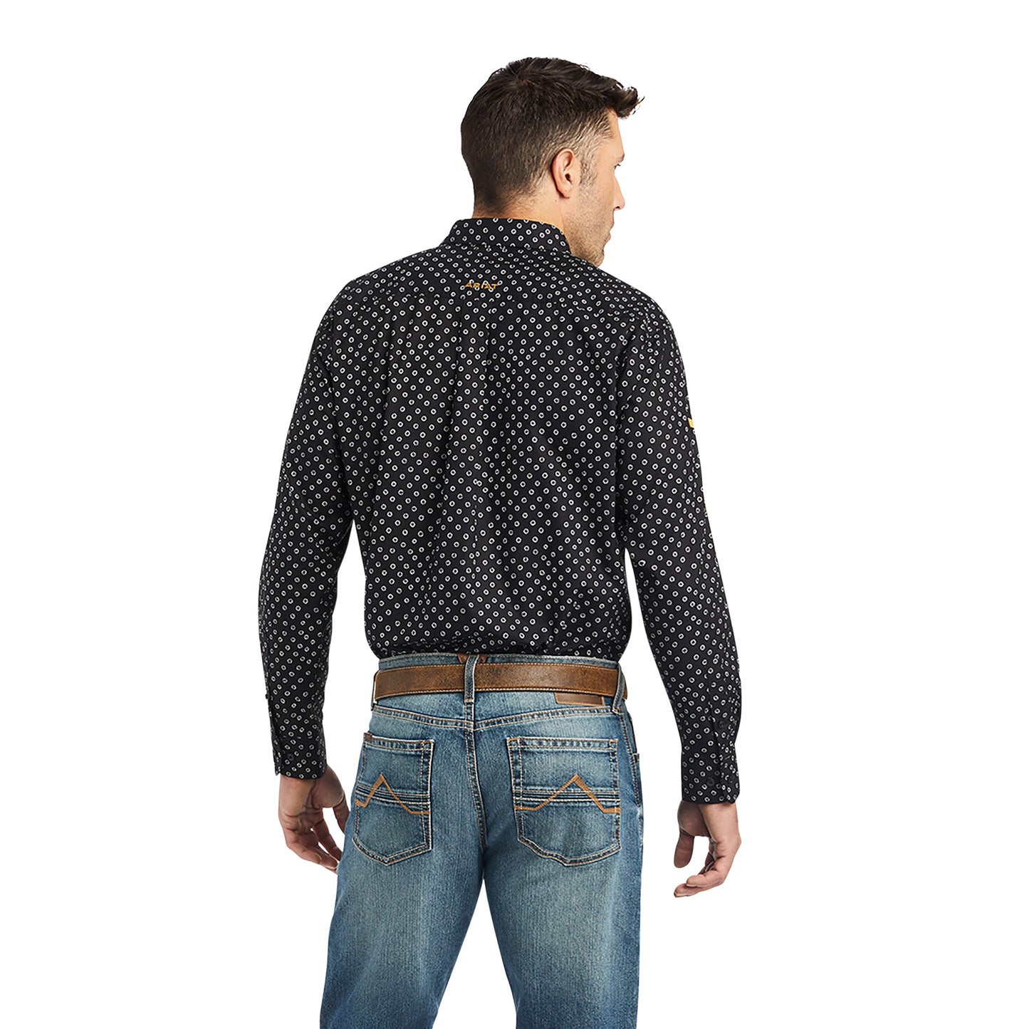 10042356 Ariat Mns Team Conor Classic Fit Shirt Black