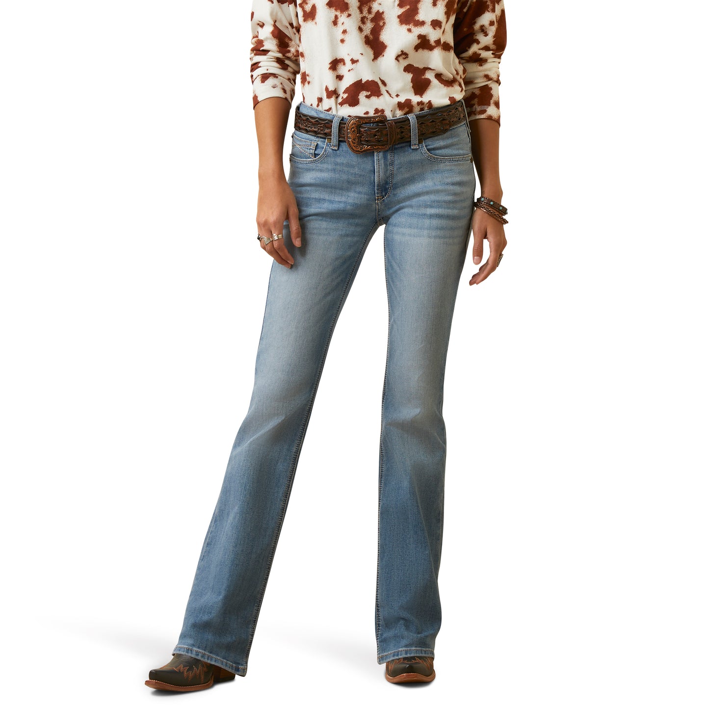 10045360 Ariat Women's Boot Cut Penelope Oklahoma Regular Leg