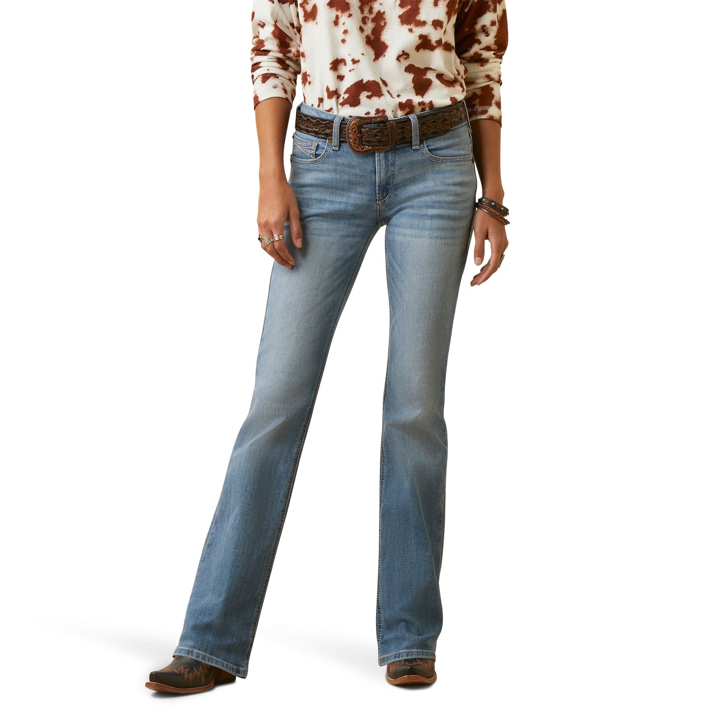 10045360 Ariat Women's Boot Cut Penelope Oklahoma Long Leg