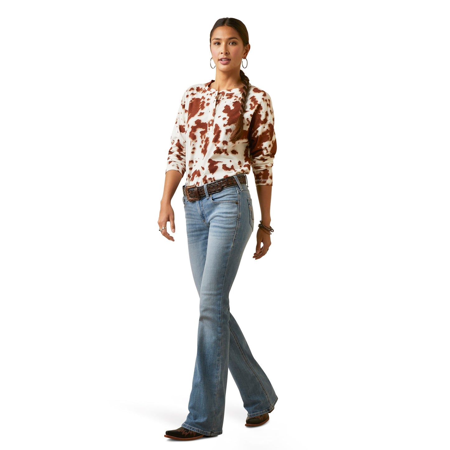 10045360 Ariat Women's Boot Cut Penelope Oklahoma Long Leg