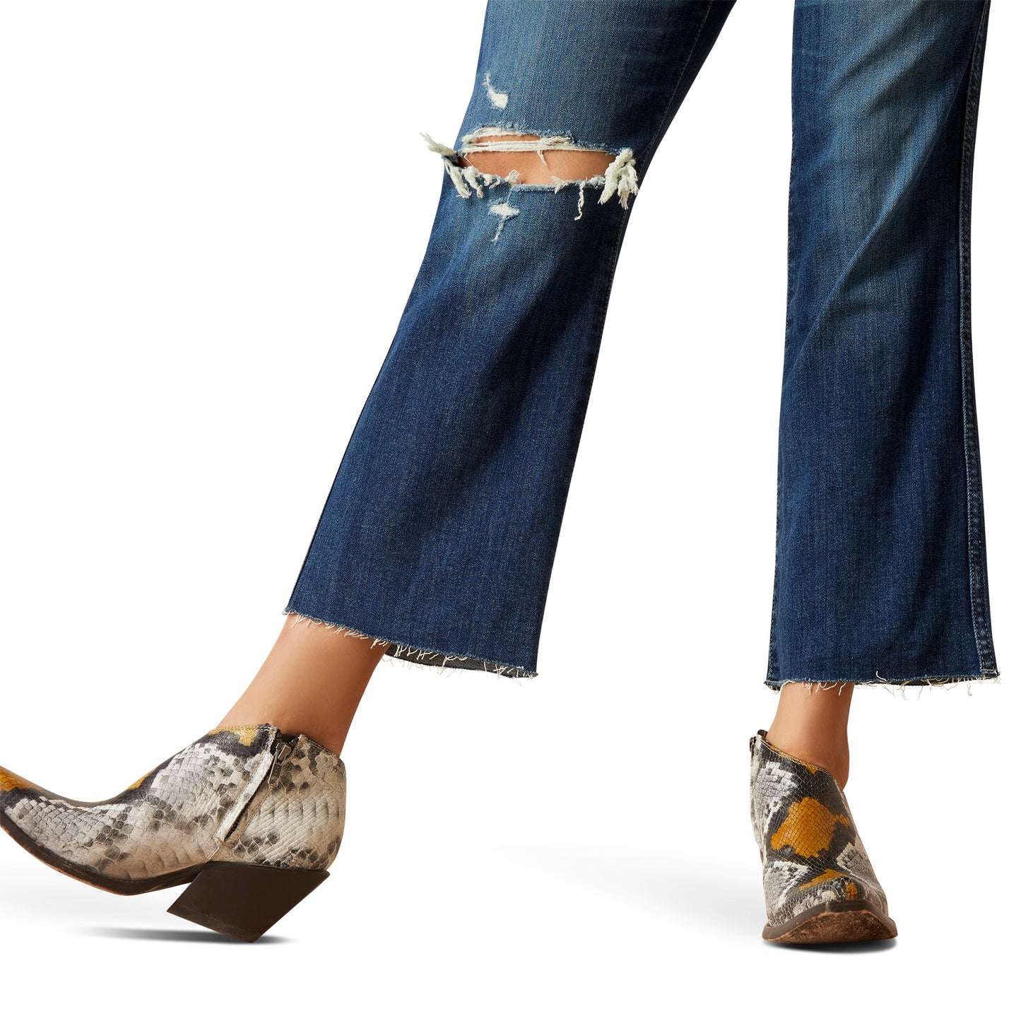 10045400 Ariat Women's High Rise Ankle Kicker Flare Carolyn