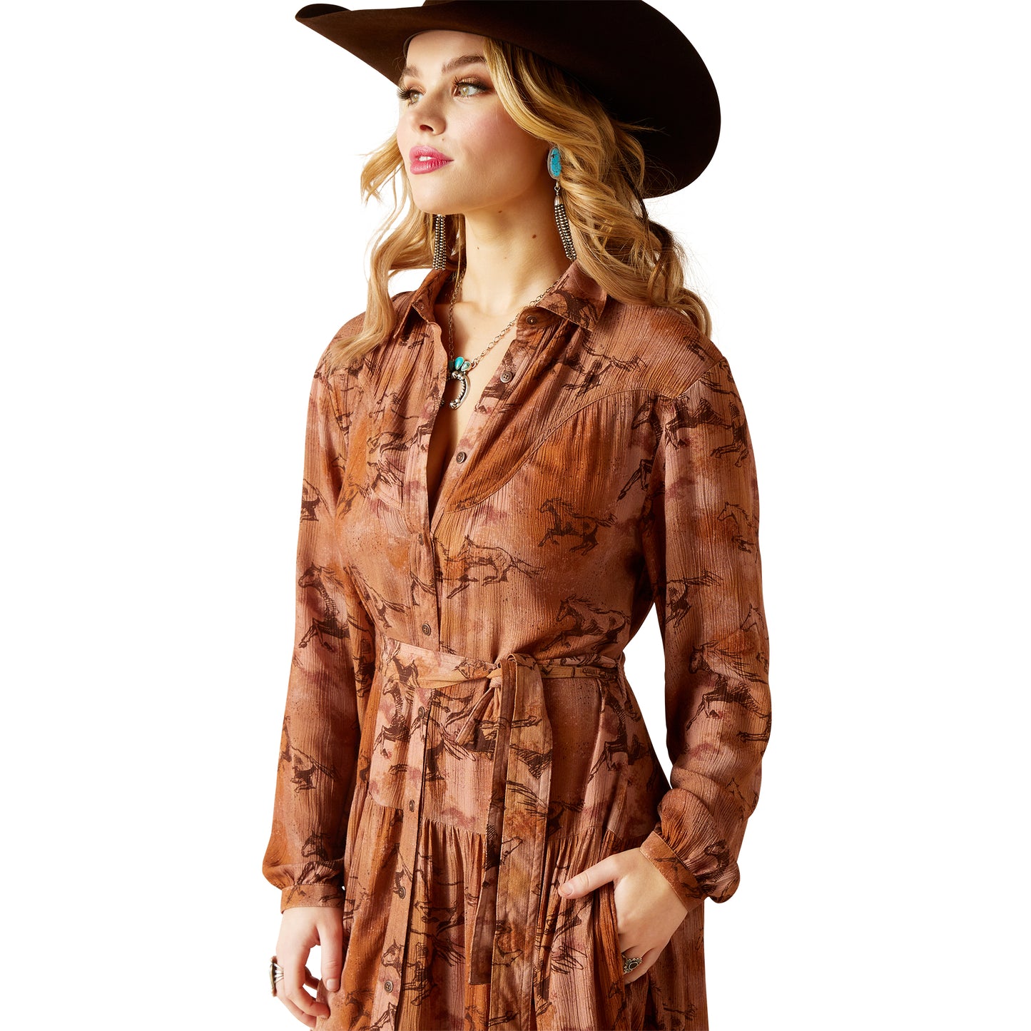 10047256 Ariat Women's Gallop Away Maxi Dress