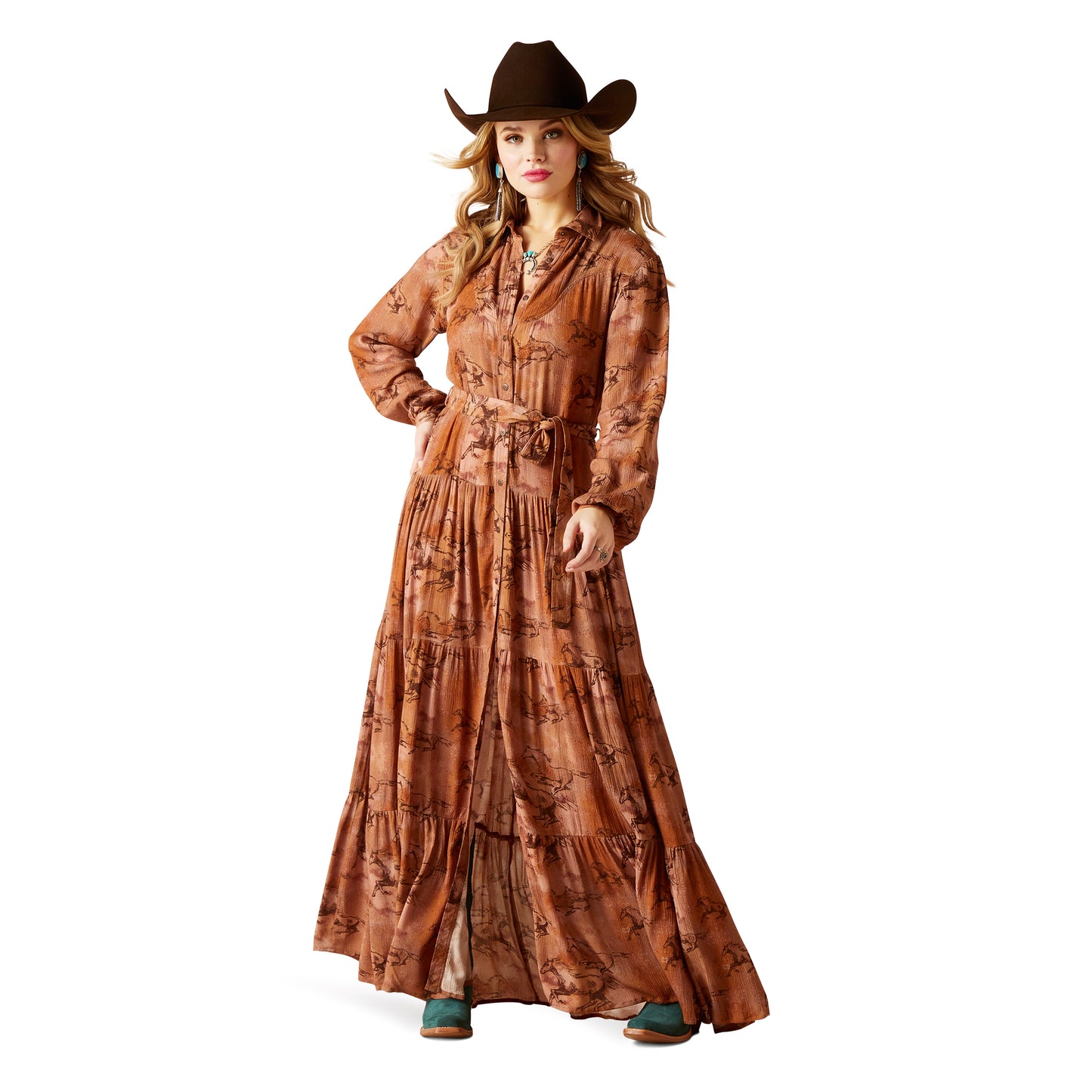 10047256 Ariat Women's Gallop Away Maxi Dress