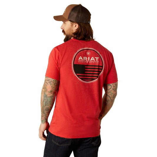 10053991 Ariat Men's Original Flag Scope T-Shirt