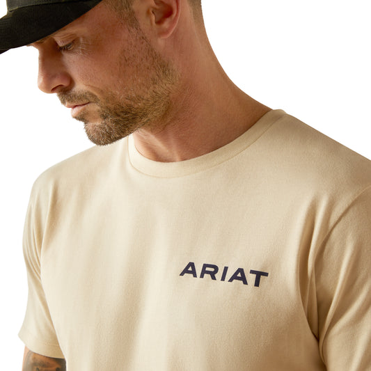 10053998 Ariat Men's Bleached Bones T-Shirt