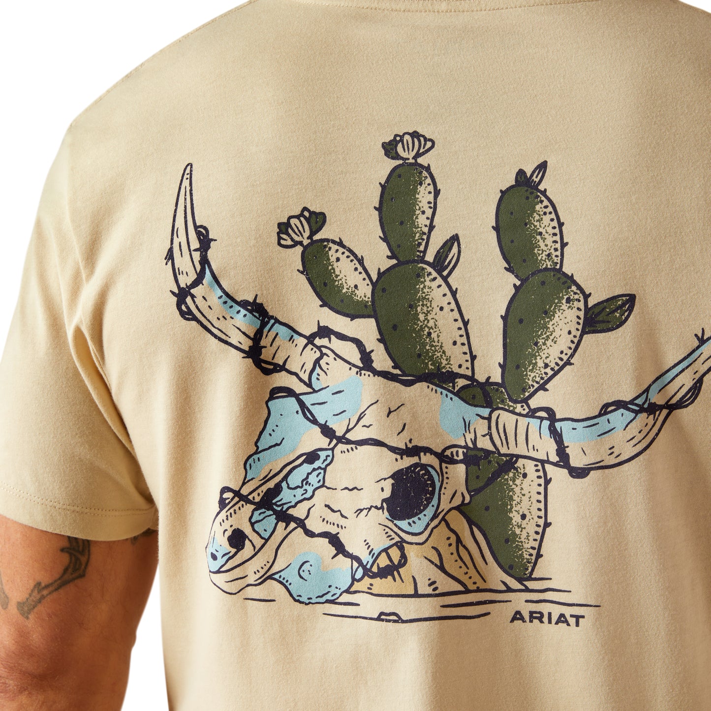 10053998 Ariat Men's Bleached Bones T-Shirt
