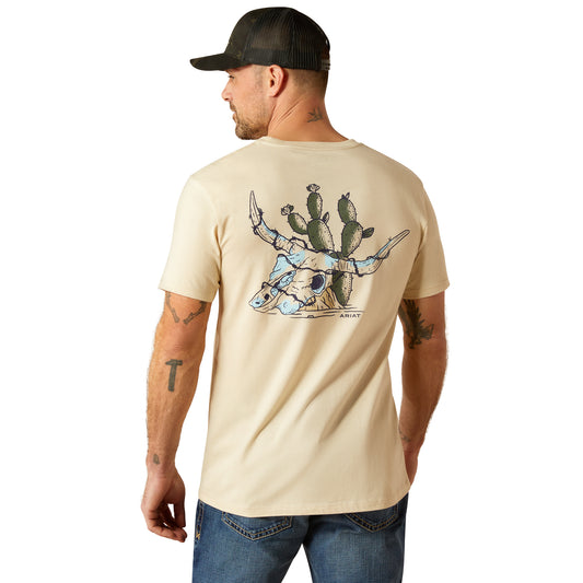 10053998 Ariat Men's Bleached Bones T-Shirt