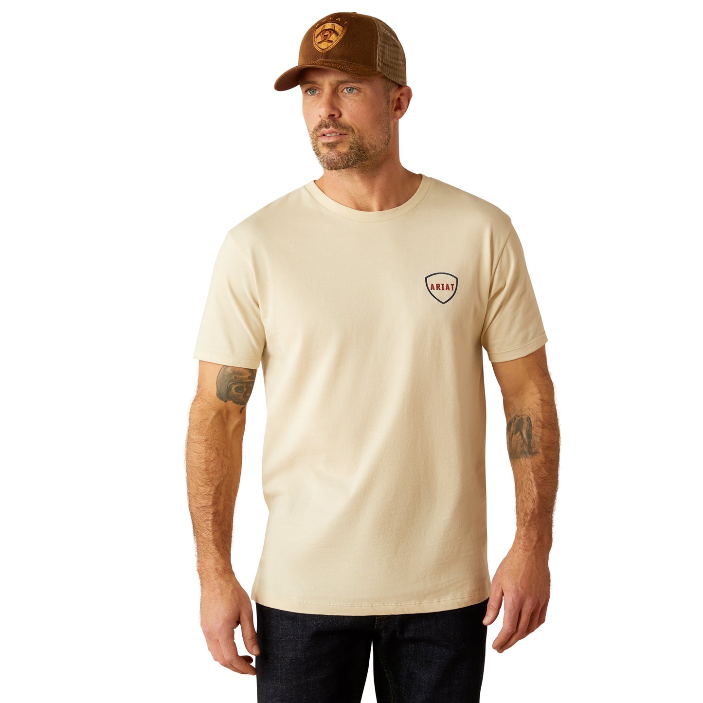 10054001 Ariat Men's Barbed Flag T-Shirt