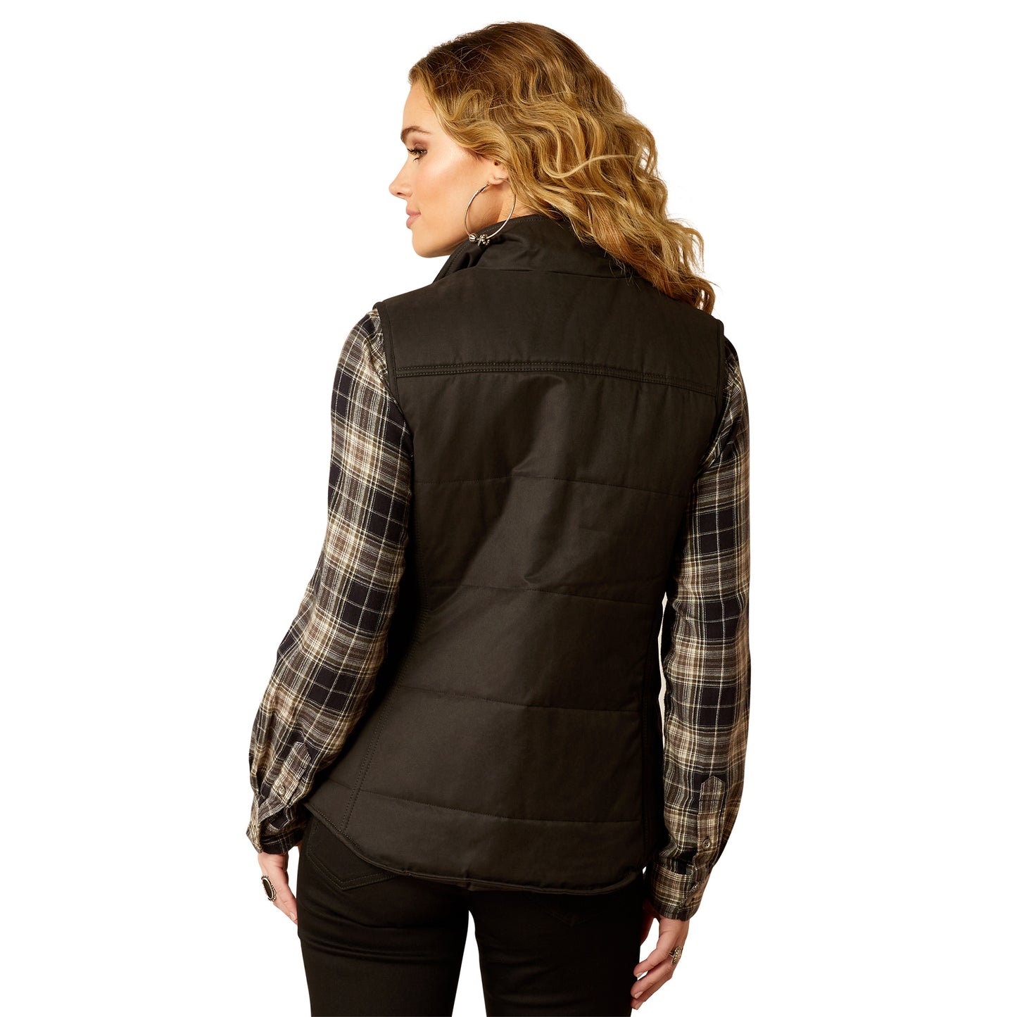10052044 Ariat Women's Grizzly Quilted Vest Black