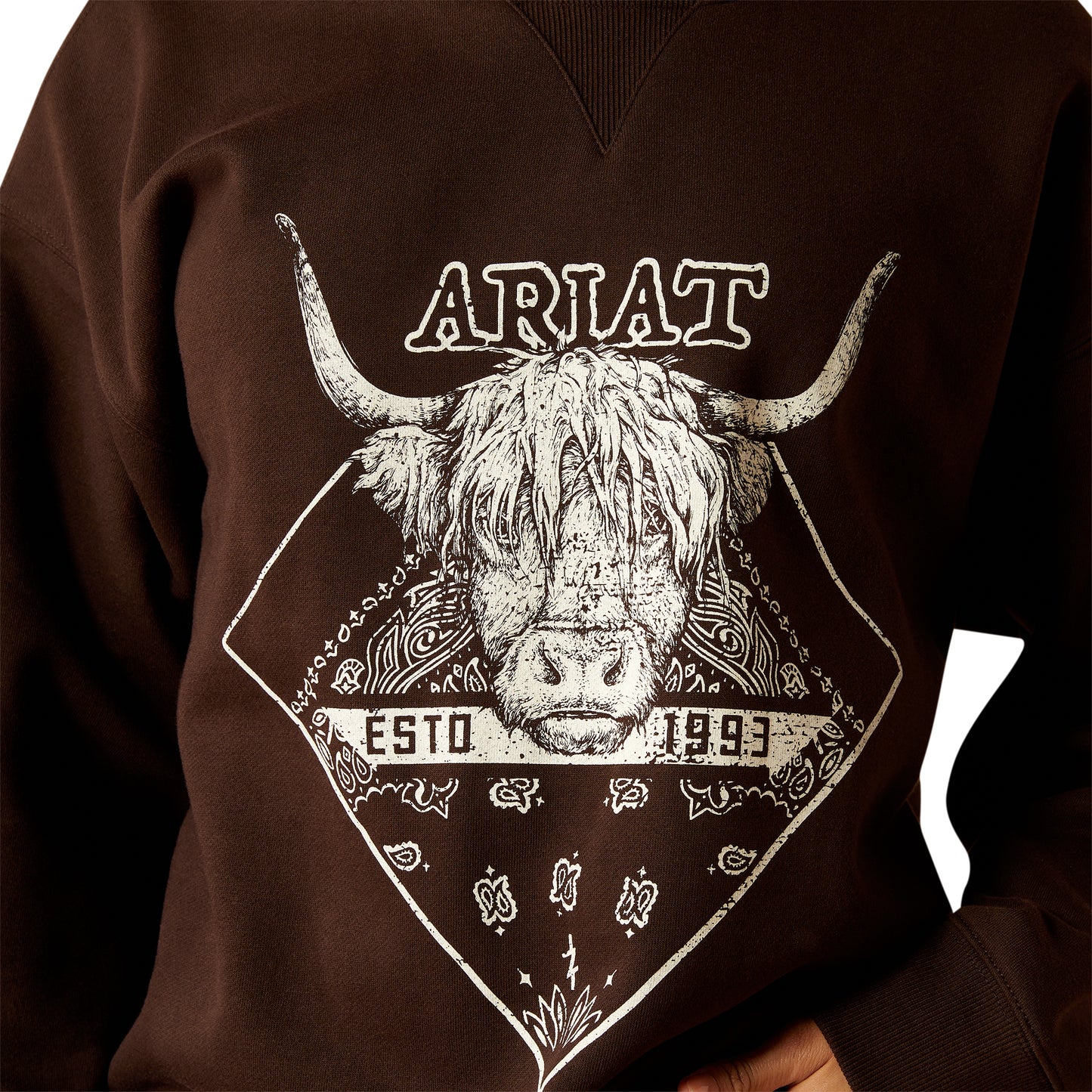 10053960 Ariat Women's Taurus Oversized Crew Sweatshirt