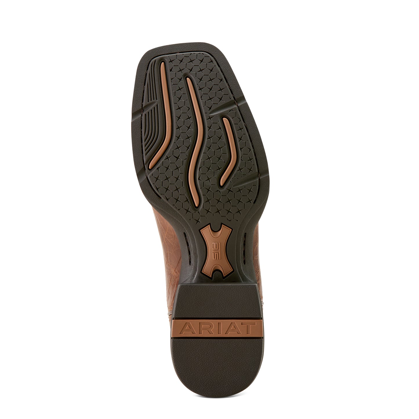 10063836 Ariat Men's Sport Western Wide Square Toe Dark Tan