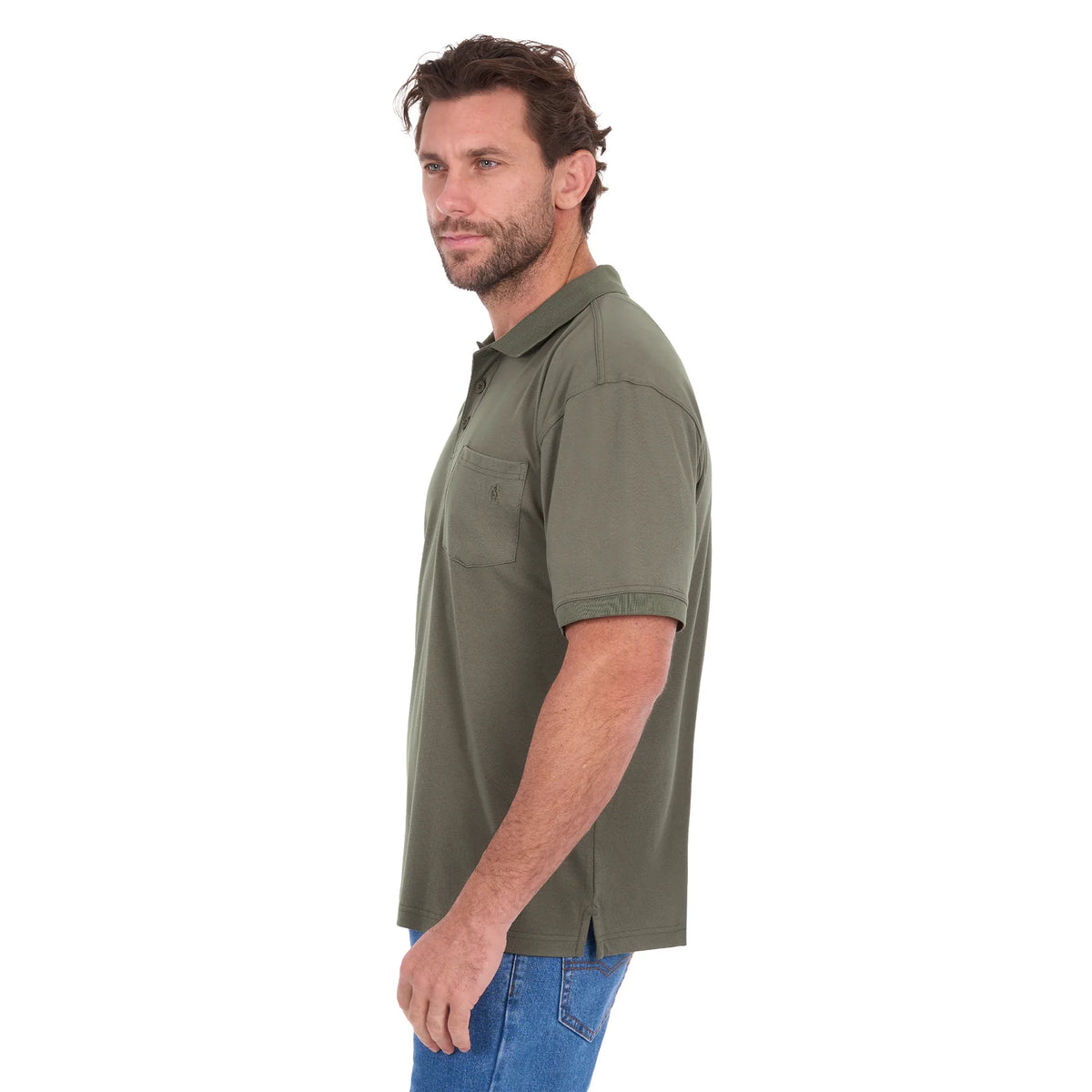 TCP1511045 Thomas Cook Men’s Bamboo SS Polo Military