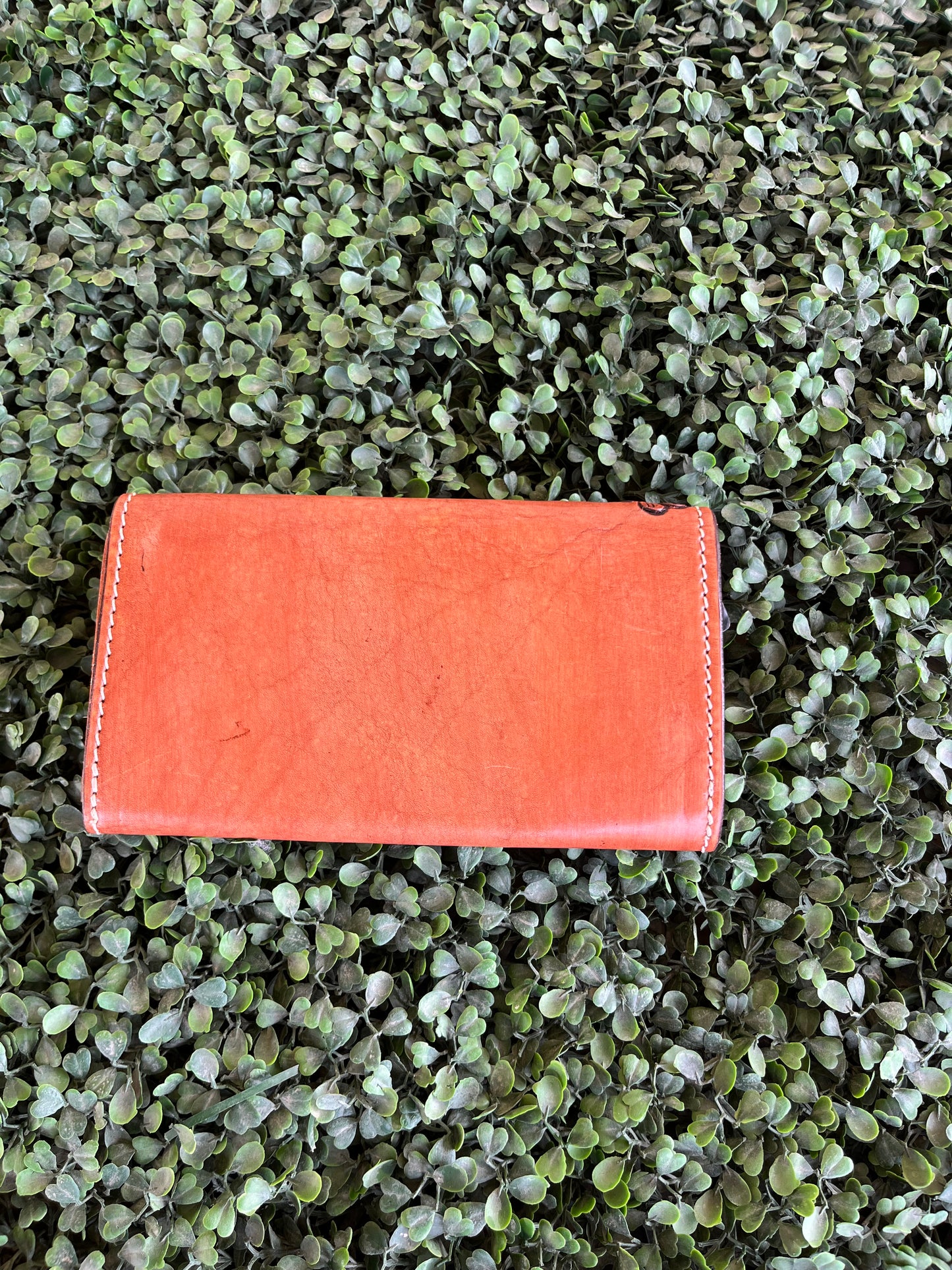 ADBGH105 USA Hand Tooled Turquoise Stone Wallet