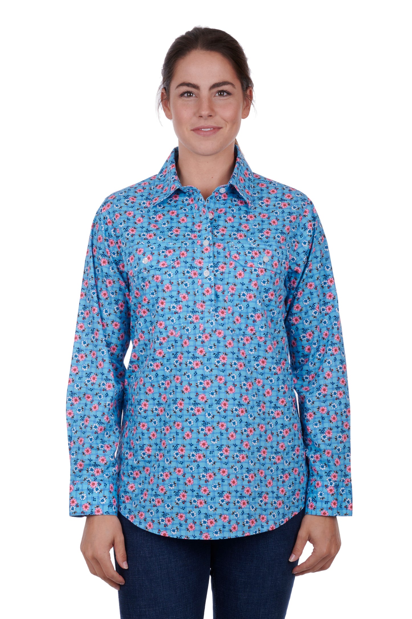 H3S2101152 Hard Slog Wms Becki LS Shirt