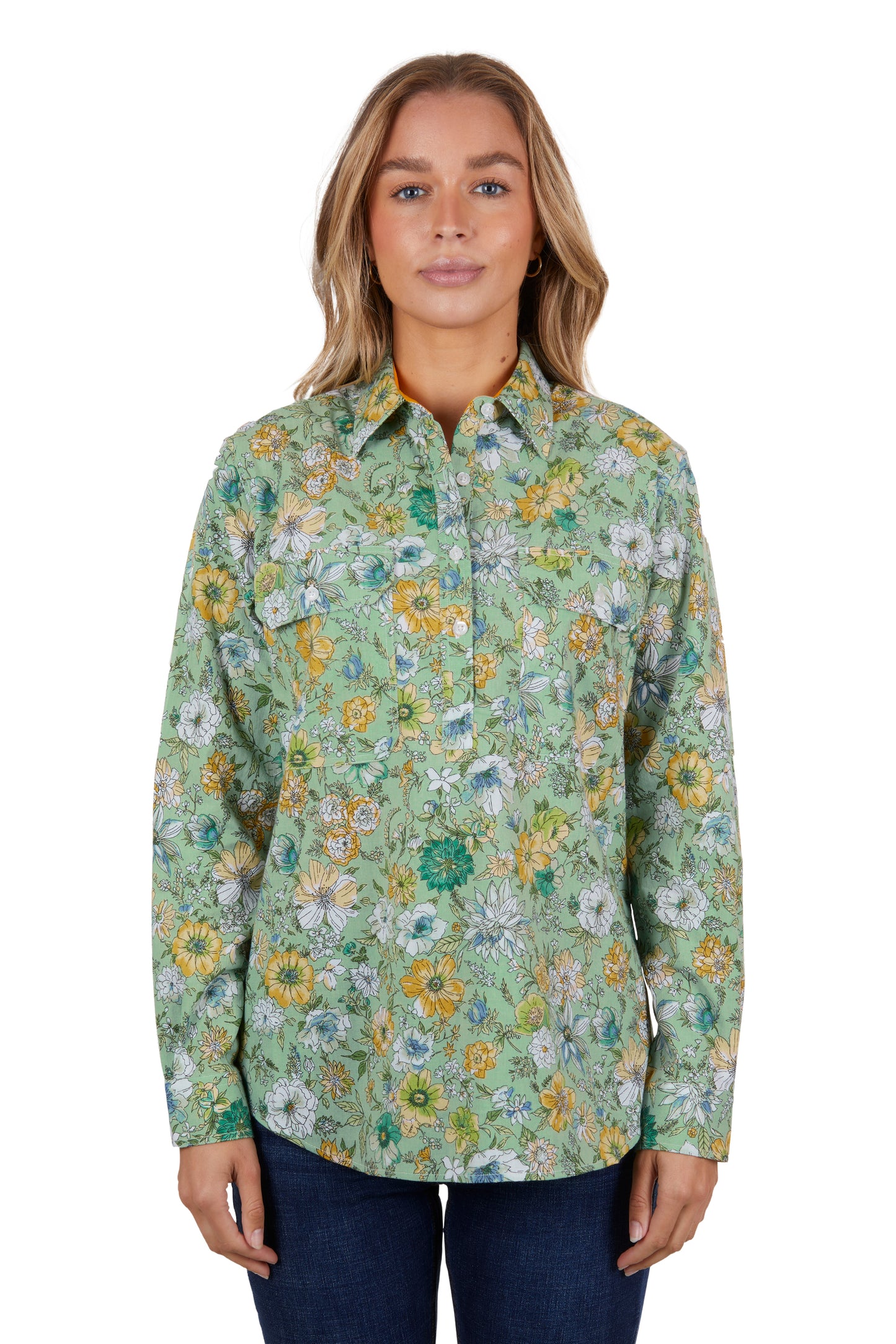 H4S2101047 Hard Slog Women's Tui 1/2 PLKT LS Shirt